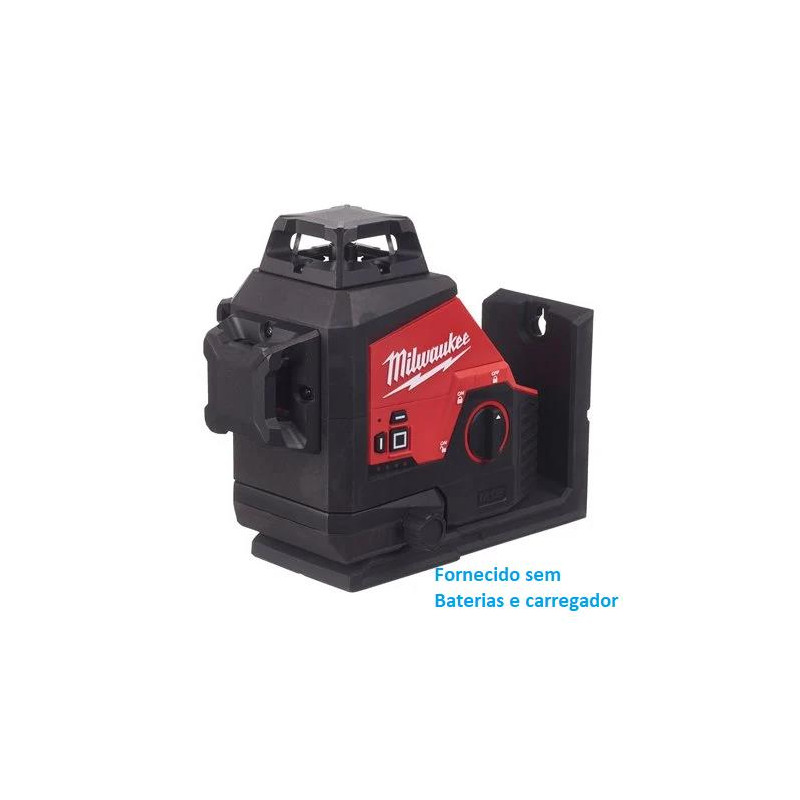 Nivel Laser Milwaukeev 3 linhas verde M12 3PL-0C