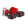 Kit Milwaukee, Carregador + 2 Baterias 18V 5.5AH + 1 de 12V 3AH