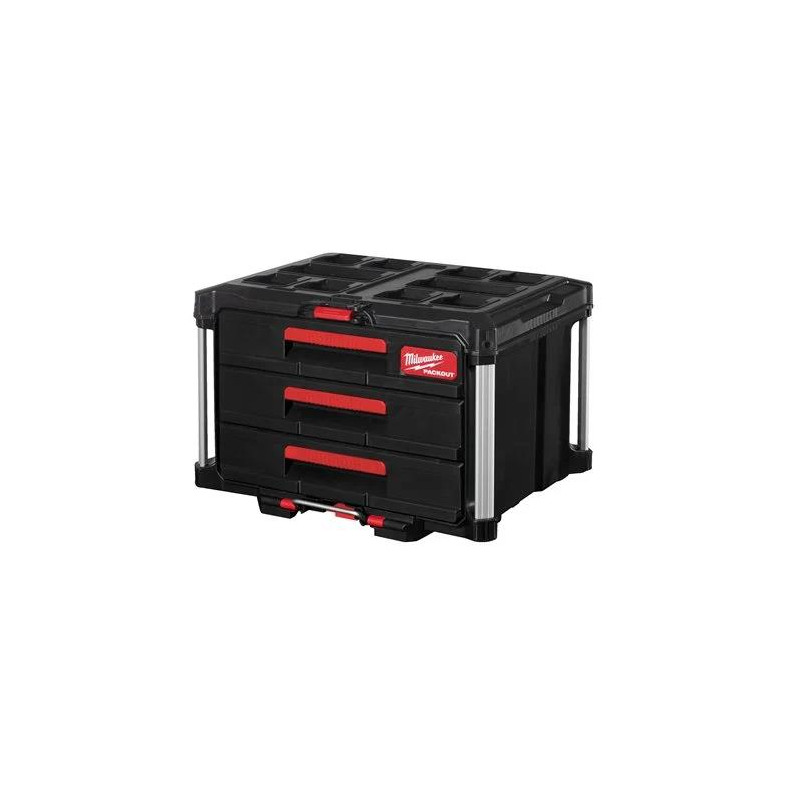 Caixa Organizadora Packout com 3 Gavetas Milwaukee