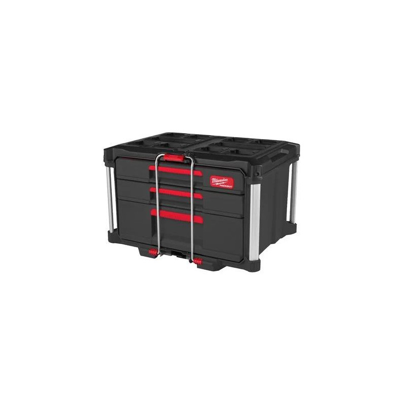 Caixa Organizadora Packout com 2+1 Gavetas Milwaukee
