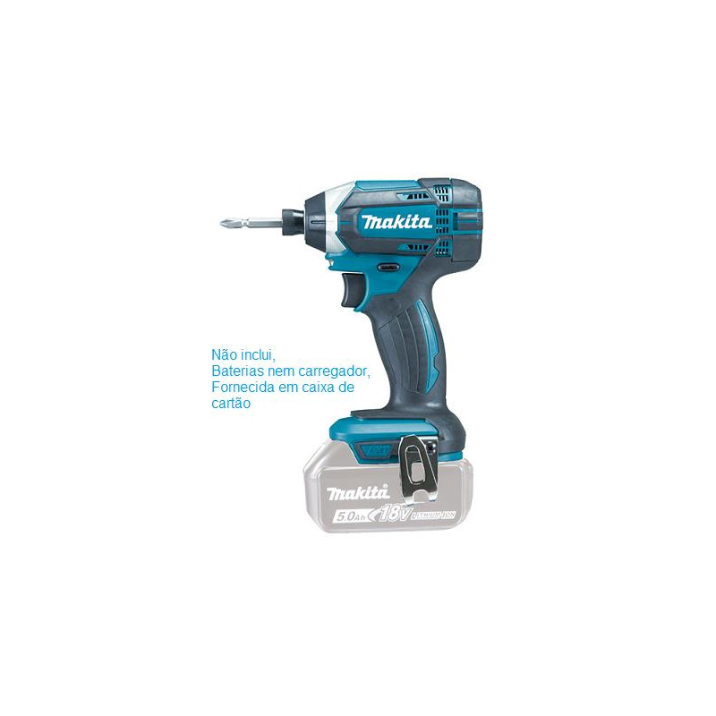 Aparafusadora Impacto 1/4 Bateria 18v Litio Makita DTD152Z