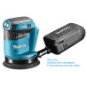 Lixadeira Rotorbital 18v Litio Makita DBO180Z