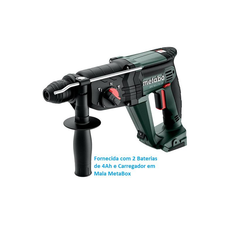 Martelo Combinado 18V Metabo KH18LTX 24 2X4,0Ah