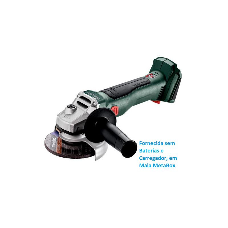 Rebarbadora 18V Metabo W18L BL 9-125