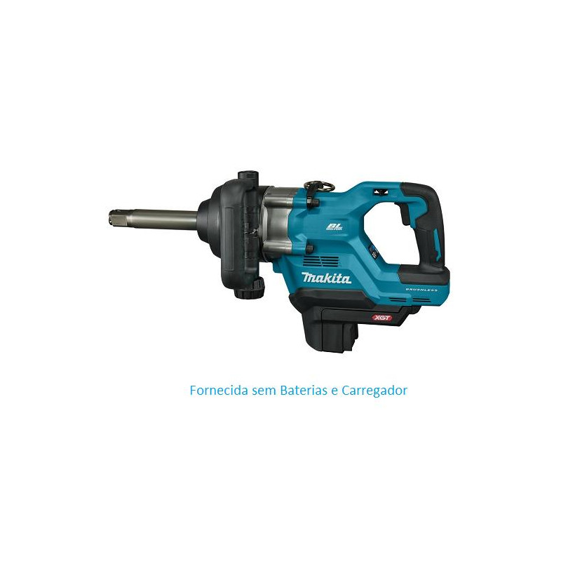 Chave Impacto eixo longo 1" Bateria 40v Litio Makita TW010GZ