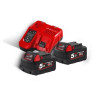 Kit Milwaukee, Carregador + 2 Baterias 18V 5.0AH