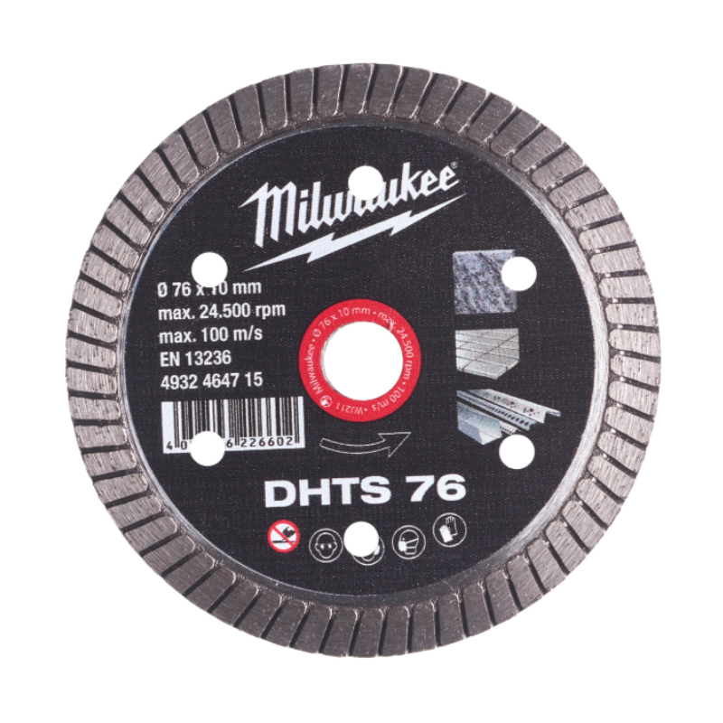 Disco diamantado Ceramica Milwaukee DHTS 76