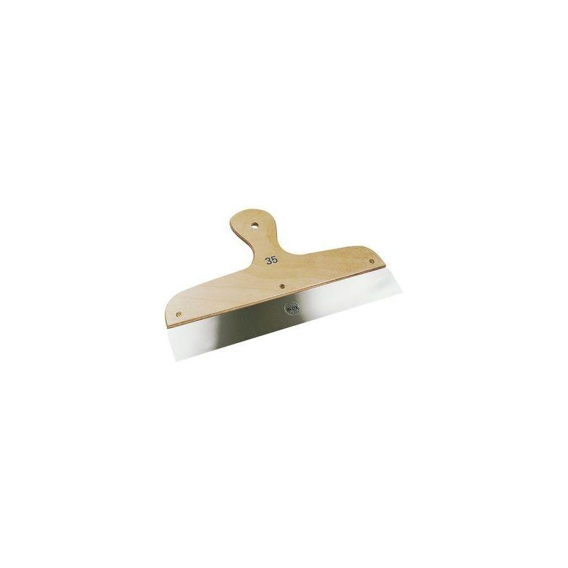 Betumadeira larga Inox Cabo madeira 35Cm